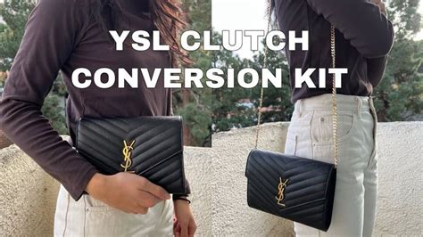 how to add chain to ysl clutch|ysl clutch upgrade kit.